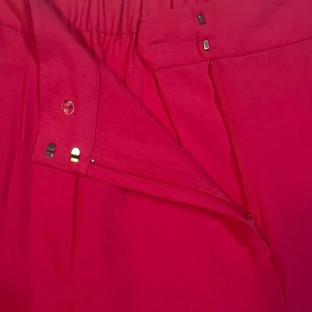 Vince Camuto Summer‎ Heat Shorts Size 20W Geranium Pink Crepe Flowy Relaxed NEW